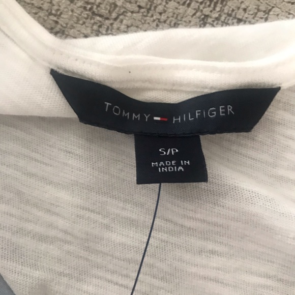 Tommy Hilfiger Cotton top blue sleeveless top size S - Picture 11 of 11